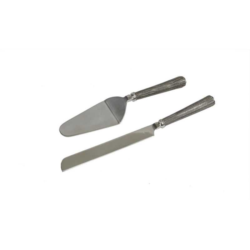 Liberta-Maison Stil Set Σερβιρίσματος Γλυκού 32x6x3cm Ατσάλι Ασημί 018946