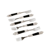 Liberta-Maison Royal Pirouni Gukou Set 6tmx 15x2x1cm Atsali Mavro Resin 018963