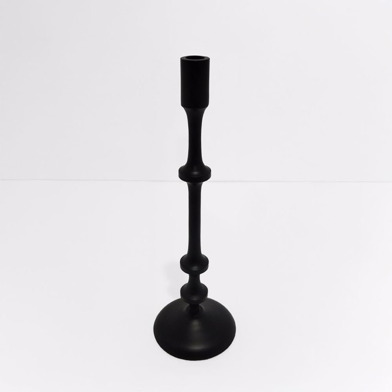 Liberta - Maison NIO Κηροπήγιο Αλουμινίου Μαύρο Φ13x39c