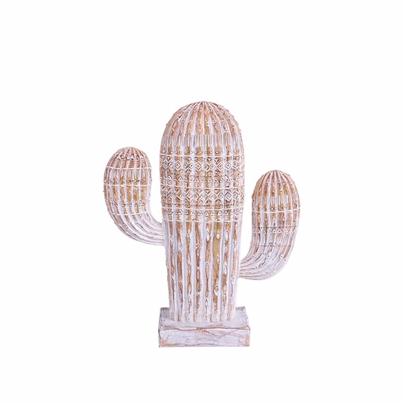 Διακοσμητικά Επιτραπέζια agiovlasitishome - ΣΗΜΑΝΤΙΚΟ: Σε περίπτωση διαφοράς τιμής από το κατάστημα ισχύει παντα και μόνο η τιμή του καταστήματος Liberta - Maison ARIANE 1 DECO Κάκτος Resin Φυσικός/Λευ