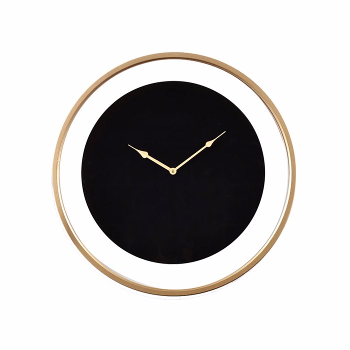 Liberta - Maison EREBUS Roloi Toixou Metalliko/Gyalino Mavro/Xruso F60x5cm 019913