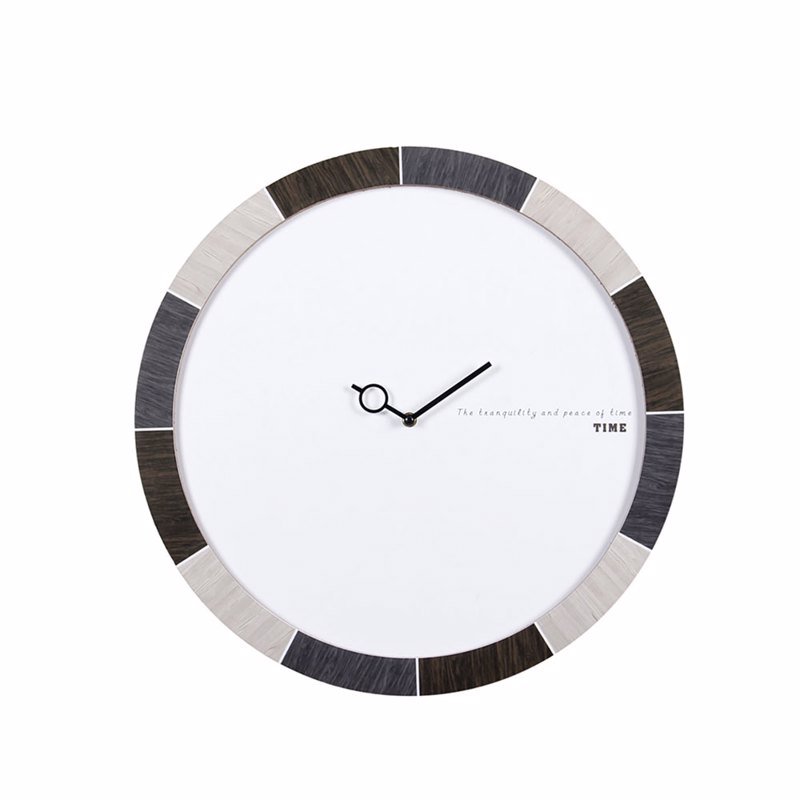 Liberta-Maison Shades Grey Ρολόι Τοίχου 50x50x5cm MDF Λευκό Γκρι Ανθρακι 019915