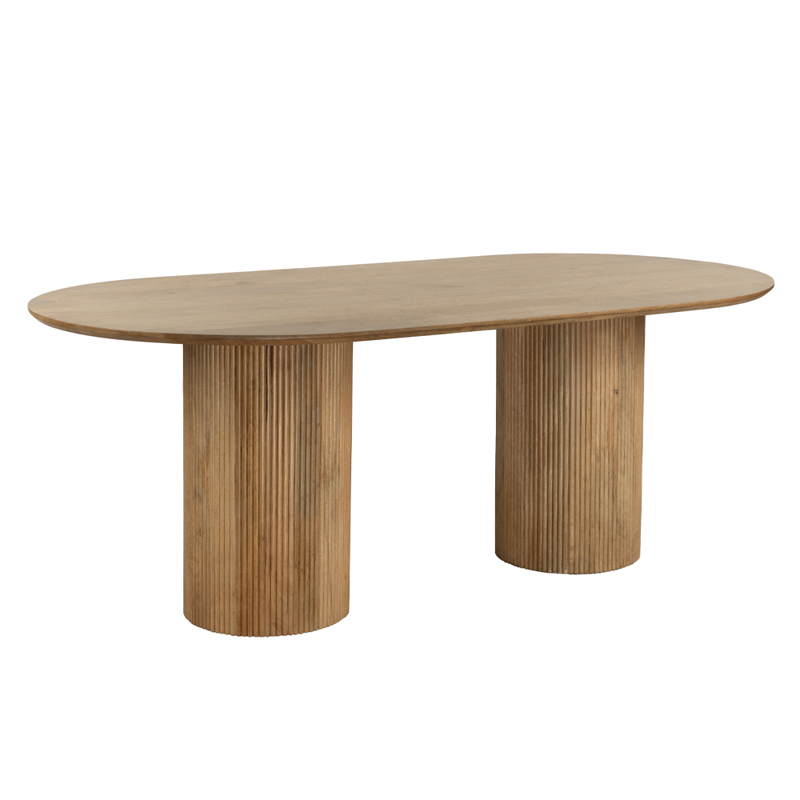 Έπιπλα τραπεζαρίας Agiovlasitishome - ΣΗΜΑΝΤΙΚΟ: Σε περίπτωση διαφοράς τιμής από το κατάστημα ισχύει παντα και μόνο η τιμή του καταστήματος Liberta - Maison ORGANIC Τραπέζι Φυσικό 200x100x76cm 02