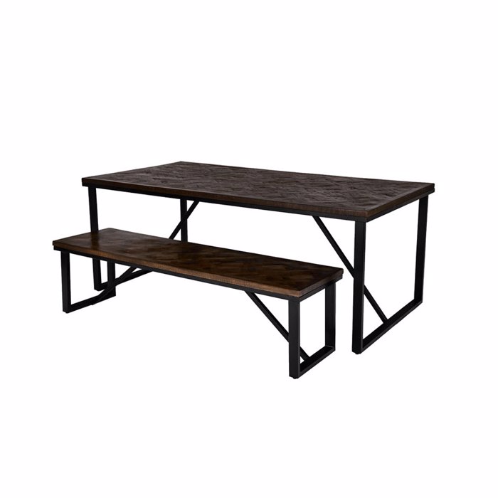 Liberta - Maison MAIANDROS Τραπέζι Καφέ Σκούρο 200x100x76cm 02-0631 Liberta - Maison MAIANDROS Trapezi Kafe Skouro 200x100x76cm 02-0631