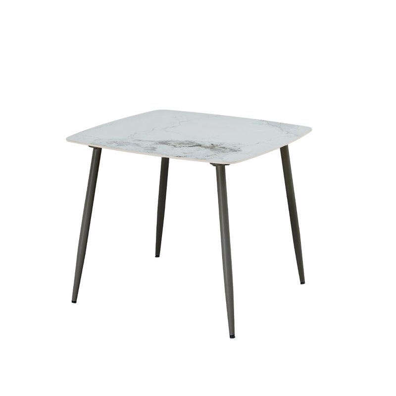 Liberta - Maison QUADRO Τραπέζι Λευκό με Όψη Μαρμάρου 90x90x77cm 02-0671