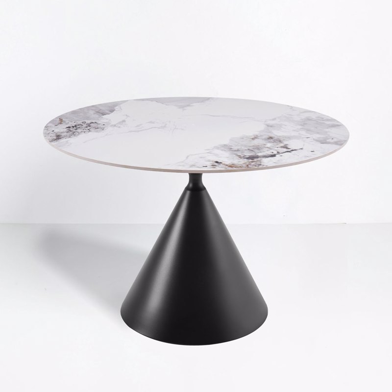 Liberta - Maison ATRIUM Τραπέζι Λευκό με Όψη Μαρμάρου Φ