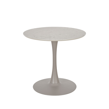 Liberta - Maison CASPIAN Τραπέζι Γκρι με Όψη Μαρμάρου Φ80x75cm 02-0704