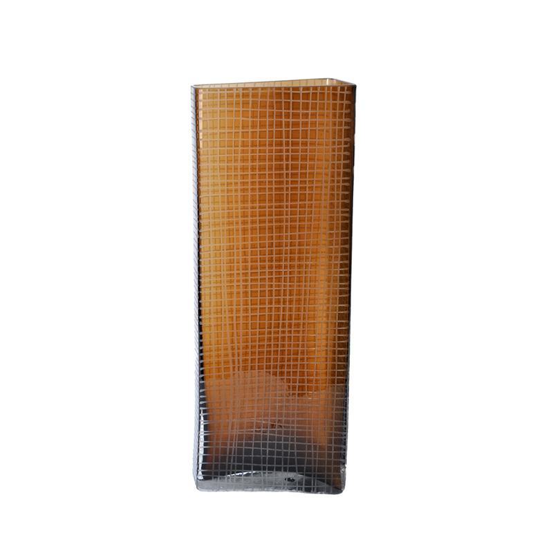 Liberta - Maison GRAVIR HONEY Βάζο Γυάλινο Καφέ 16x12x44cm 020137