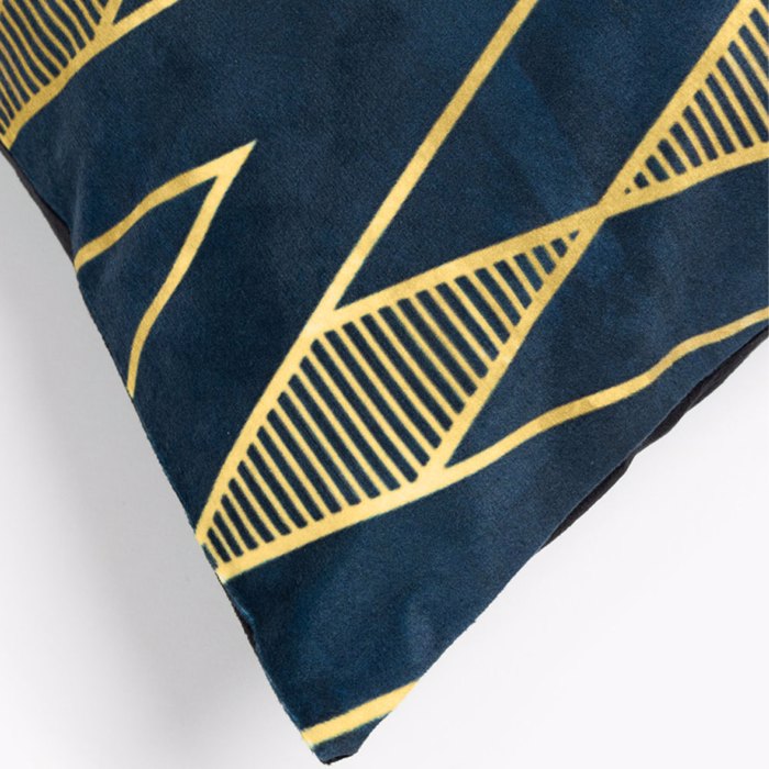 Liberta - Maison MINTONI Diakosmitiko Maxilari Beloudino Mavro/Xruso 45x45cm 020450