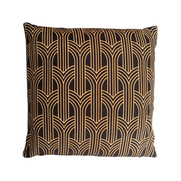 Liberta - Maison GATE Diakosmitiko Maxilari Beloudino Xruso/Mavro 45x45cm 020451