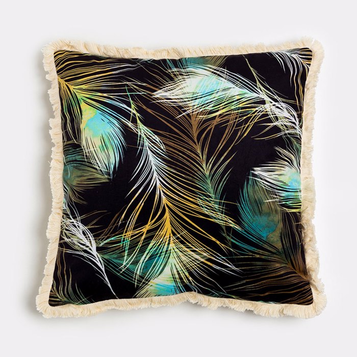 Liberta - Maison FEATHERS Diakosmitiko Maxilari Beloudino Poluxromo 45x45cm 020456