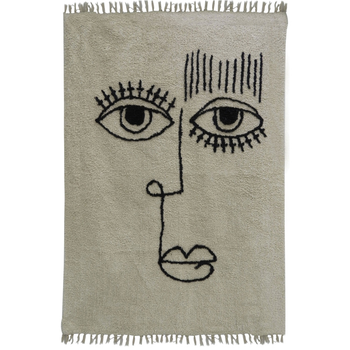 Liberta - Maison FACE Xali Bambakero Bez/Mavro 60x90cm 020482