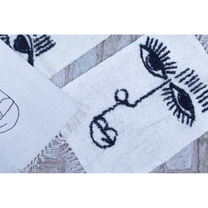 Liberta - Maison FACE Xali Bambakero Bez/Mavro 60x90cm 020482