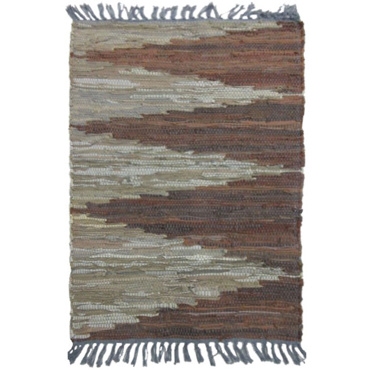 Liberta-Maison FLAME Χαλακι 60x90cm Δέρμα Καφέ Μπεζ 020499