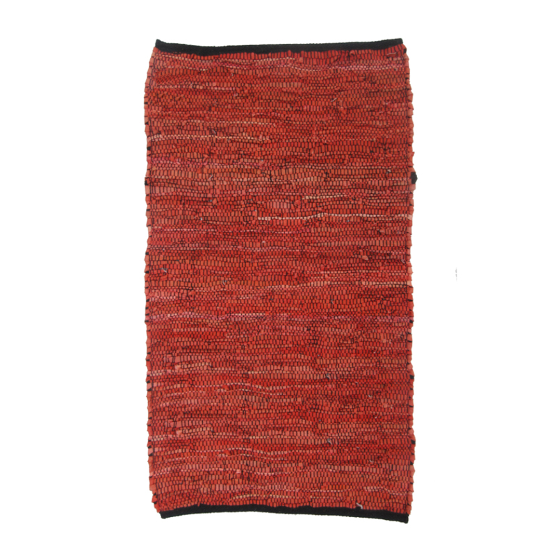 Liberta - Maison MAROCCO Χαλί Δερμάτινο Πορτοκαλί 70x15