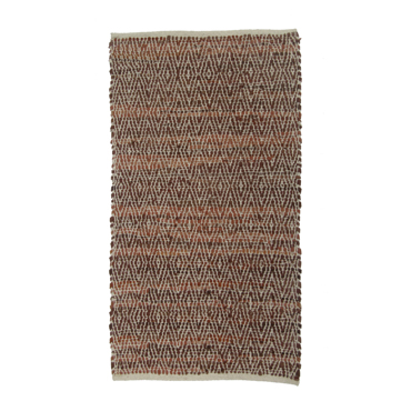 Liberta - Maison ROMBO Χαλί Δερμάτινο Καφέ/Μπεζ 70x150cm 020514