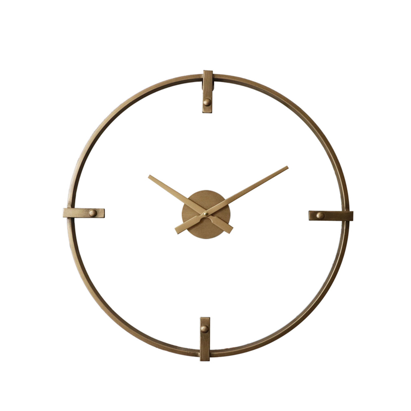 Liberta - Maison VETRO Ρολόι Τοίχου Μεταλλικό Χρυσό Φ60