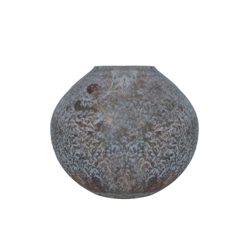 Liberta - Maison - ΣΗΜΑΝΤΙΚΟ: Σε περίπτωση διαφοράς τιμής από το κατάστημα ισχύει παντα και μόνο η τιμή του καταστήματος Liberta - Maison SHANDAR Βάζο Γυάλινο Γκρι/Χρυσό Φ18x17