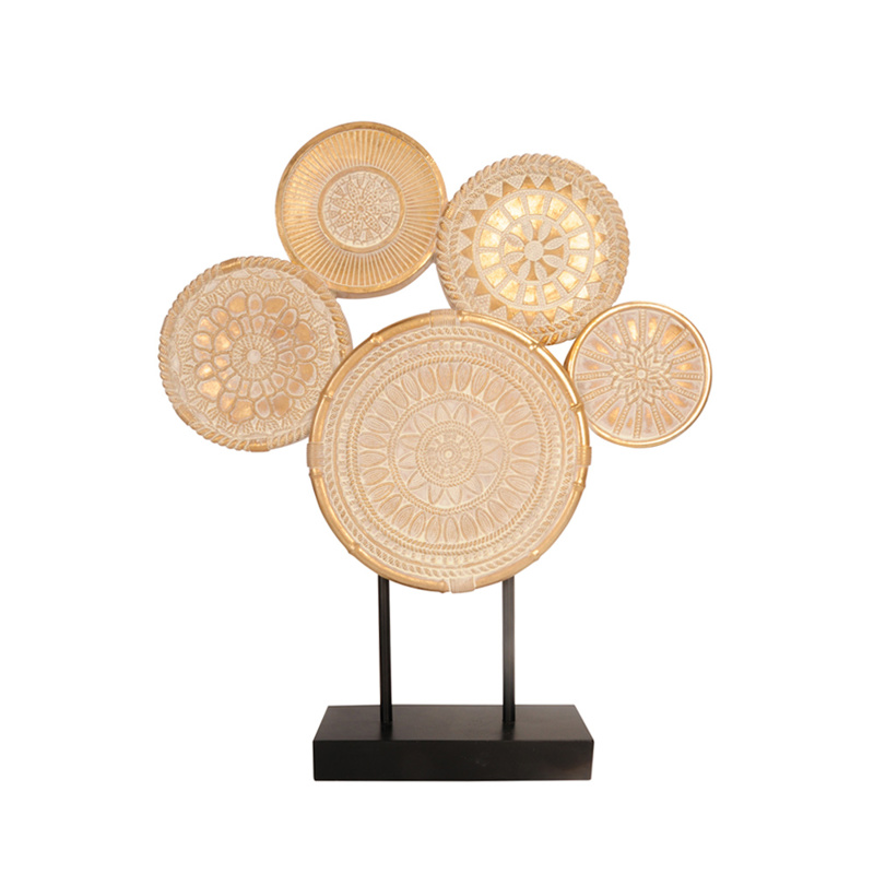 Liberta - Maison - ΣΗΜΑΝΤΙΚΟ: Σε περίπτωση διαφοράς τιμής από το κατάστημα ισχύει παντα και μόνο η τιμή του καταστήματος Liberta - Maison BLARE DECO Διακοσμητικό Resin Χρυσό/Μα