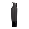 Liberta - Maison AIMA Bazo Keramiko Anthraki Mat/Silver Gun F13.5x49cm 020923