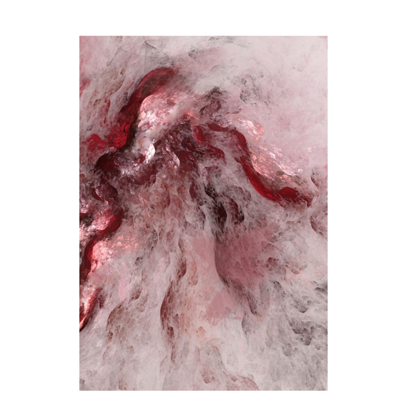 Liberta - Maison ΒRΕΚΕΝ 2 Πίνακας Καμβάς με Κόκκινο/Ροζ/Λευκό Ξύλο 60x90x3cm 021078