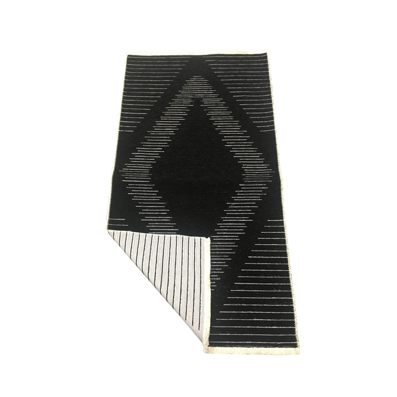 Liberta - Maison SIGHT Χαλί Υφασμάτινο Μαύρο/Γκρι 80x14