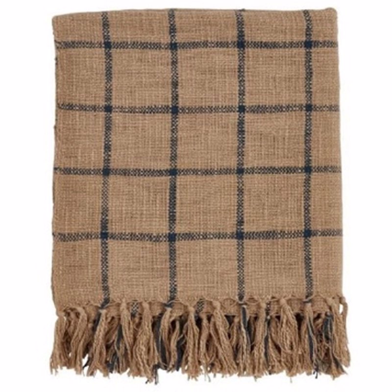 Liberta - Maison SAND Ριχτάρι Βαμβακερό/Polyester Caramel/Μαύρο 130x170cm 021573