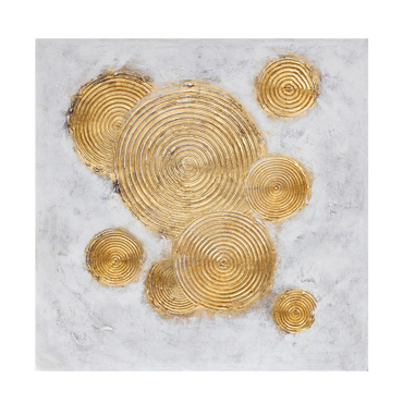 Liberta - Maison FESTOS 1 DECO Πίνακας Καμβάς Χρυσός/Λευκός 82x82x4.5cm 021634