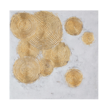 Liberta - Maison FESTOS 2 DECO Πίνακας Καμβάς Χρυσός/Λευκός 82x82x4.5cm 021635