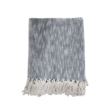 Liberta - Maison SAND Ριχτάρι Διακοσμητικό 125x150cm Βαμβάκι Λευκό Μαύρο 021647