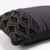 Liberta - Maison AL MANO Diakosmitiko Maxilari Bambakero/Polyester Mavro 50x30x5cm 021671