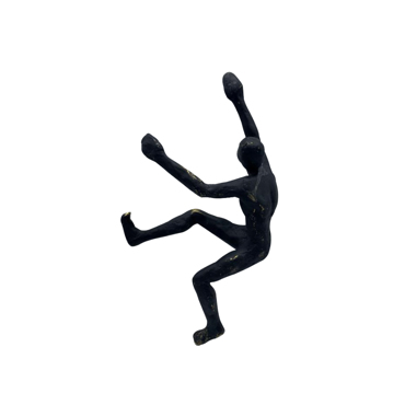 Liberta - Maison CLIMBER DECO Διακοσμητικό Τοίχου Resin Μαύρο με Χρυσές Πινελιές 14x6x24cm 021827