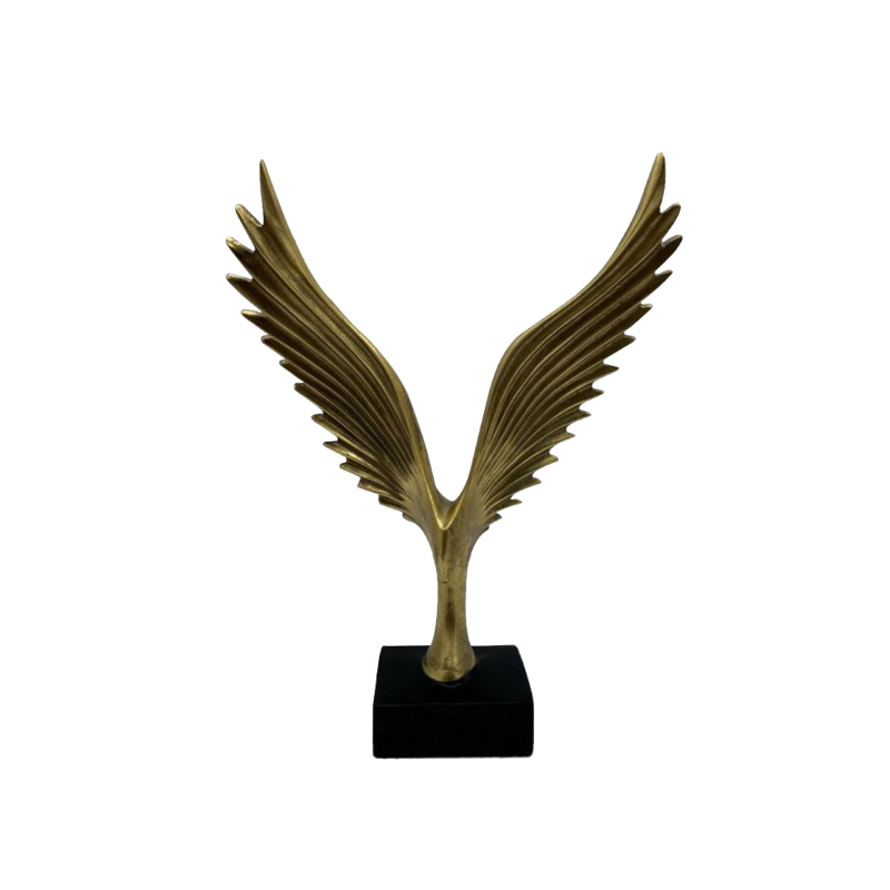 Διακοσμητικά Επιτραπέζια agiovlasitishome - ΣΗΜΑΝΤΙΚΟ: Σε περίπτωση διαφοράς τιμής από το κατάστημα ισχύει παντα και μόνο η τιμή του καταστήματος Liberta - Maison AMIG 1 DECO Φτερά Resin Χρυσά σε Μαύρη