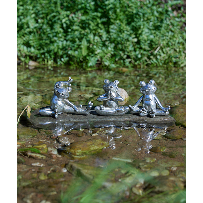 Liberta - Maison FROGGIES 2 DECO Set ton 3 Batraxos Resin Asimi 16.3x7.5x10.8cm 021864