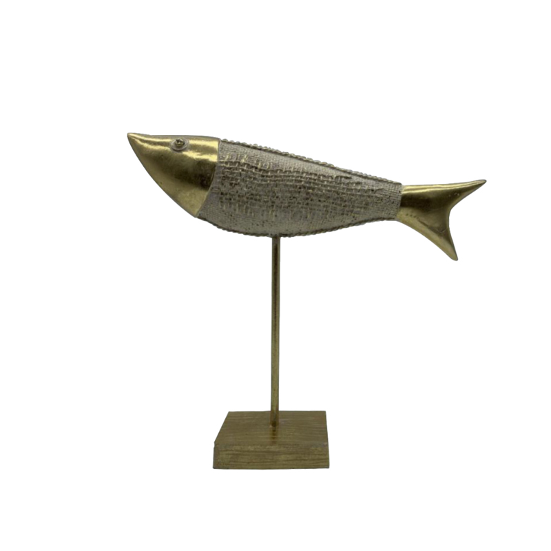 Liberta - Maison SAKANA Διακοσμητικό Ψάρι Polyresin Χρυ