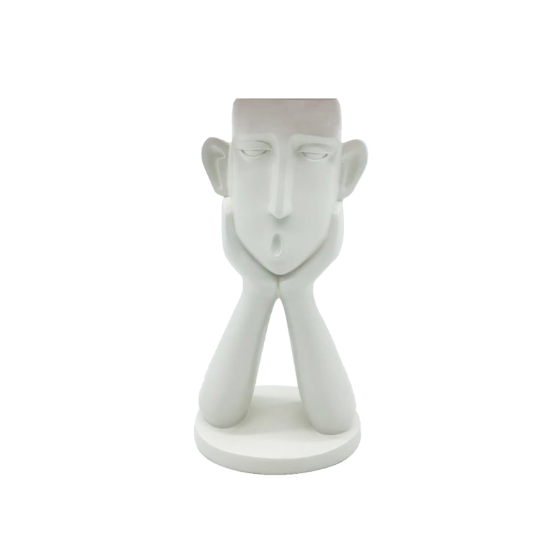 Liberta - Maison ROMANCE 1 Βάζο Φιγούρα Resin Λευκό 12.