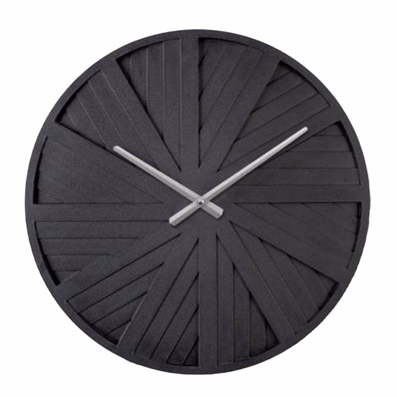Liberta-Maison Haarlem 1 Ρολόι Τοιχου 50x50x4cm MDF Μαύρο 021955