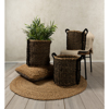 Liberta-Maison Duruk Kalathi Set 3tmx 45x45x45cm Seagrass Fusiko Mavro Hogla Rope 021992