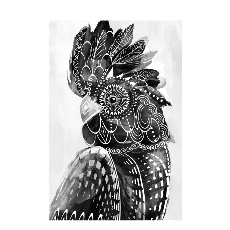 Liberta - Maison BLACK MAJOR Πίνακας Καμβάς με Λευκό/Μα