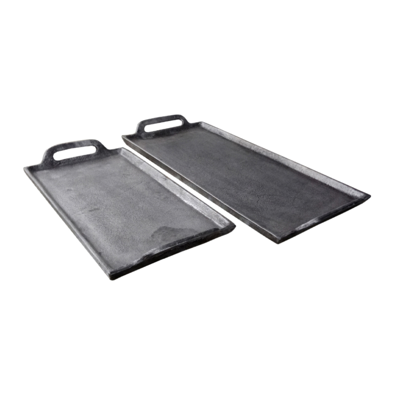 Liberta - Maison - ΣΗΜΑΝΤΙΚΟ: Σε περίπτωση διαφοράς τιμής από το κατάστημα ισχύει παντα και μόνο η τιμή του καταστήματος Liberta - Maison MINKAR Σετ των 2 Δίσκος Αλουμινίου Αση