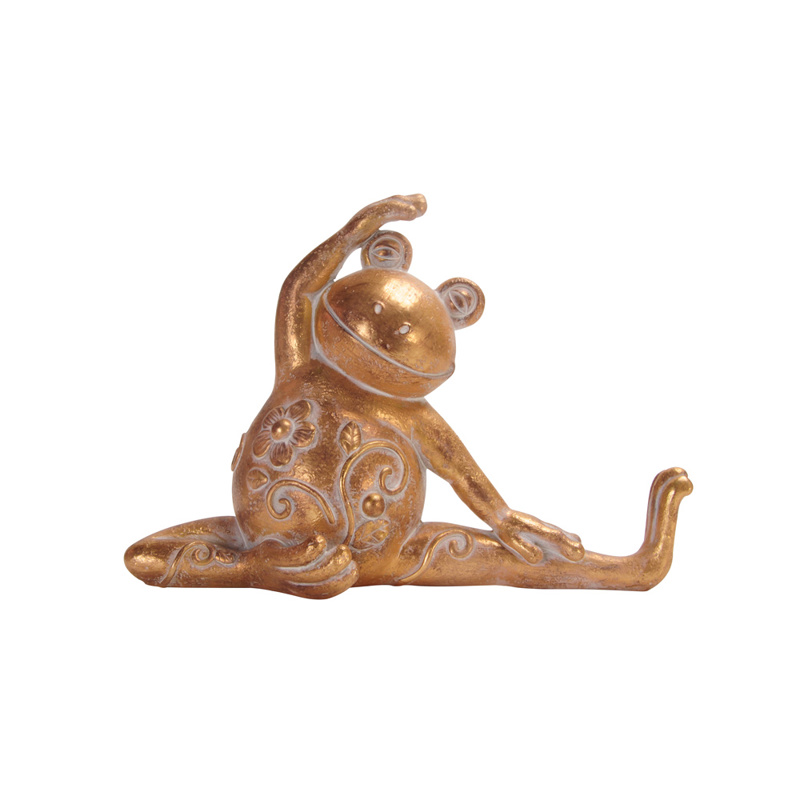Liberta - Maison YOGA FROG 1 DECO Βάτραχος Resin Χρυσός
