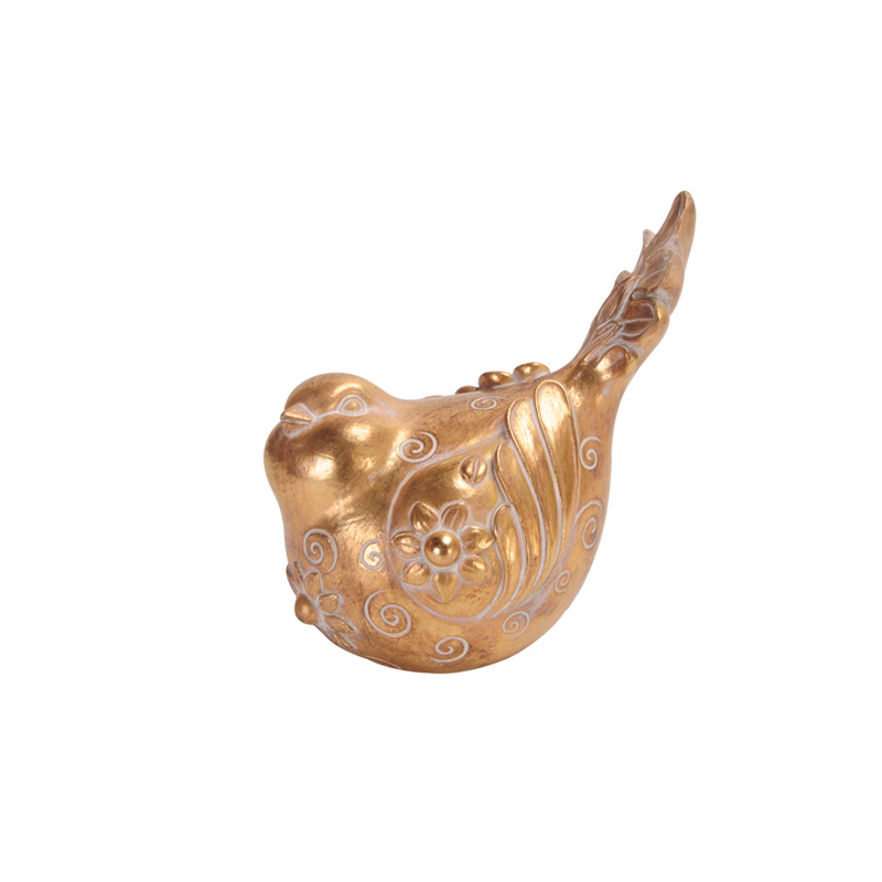 Liberta - Maison HOOPOE 1 DECO Πουλί Resin Χρυσό 11.8x1