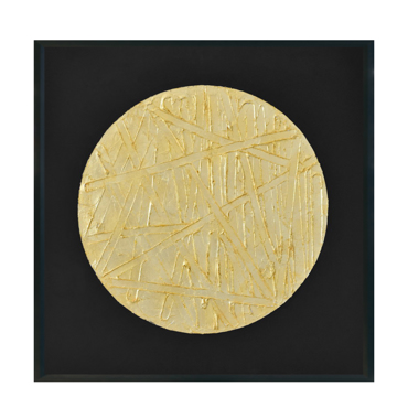 Liberta - Maison SIPIT Πίνακας Καμβάς Μαύρο/Χρυσό Ξύλο με Μαύρη Κορνίζα 100x100x4.5cm 022602