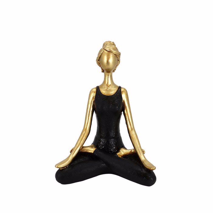 Liberta - Maison VASANTA 1 DECO Figura Resin Xrusi/Mavri 13.5x9x19.5cm 022718