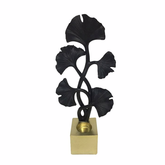 Liberta - Maison ZAJED Basi Reso Resin Xrusi/Mavri 16.5x9.5x37cm 022723