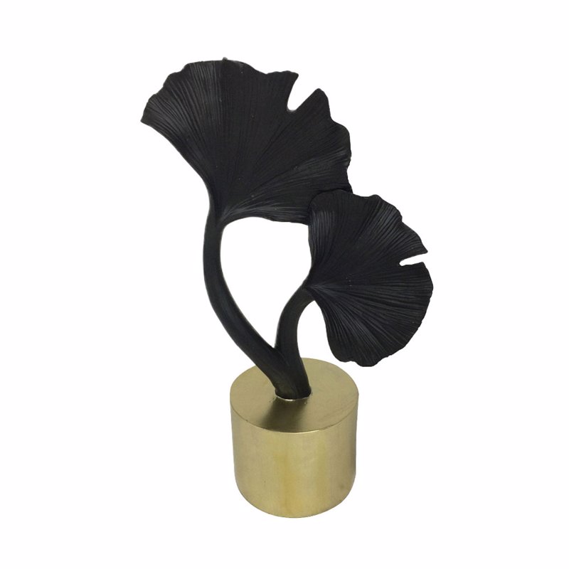 Liberta - Maison ZAJED DECO Φύλλο Resin Χρυσό/Μαύρο 15x