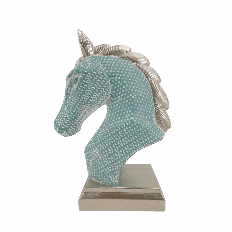 Liberta - Maison KOOS Διακοσμητικό Άλογο Polyresin Μέντα/Ασημί 20x11x27cm 022734