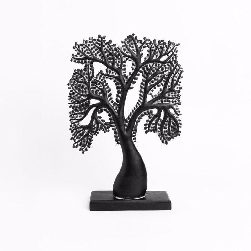 Liberta - Maison FORET 2 Διακοσμητικό Δέντρο Polyresin Μαύρο/Λευκό 33x8x45cm 022736