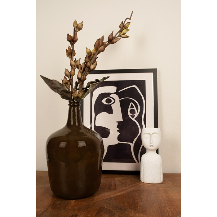 Liberta - Maison IPAMO WHITE Kaspo Resin Lefko 10.8x8.7x25.6cm 022751