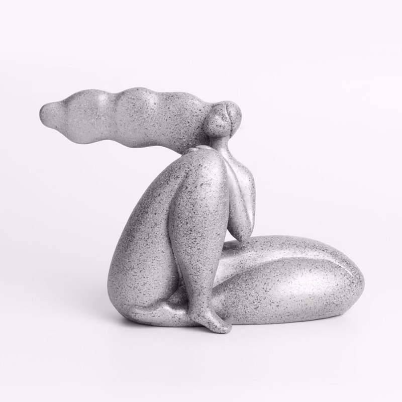 Liberta - Maison CHEVEU SILVER 2 Διακοσμητική Φιγούρα Polyresin Ασημί 24x10x17cm 022784